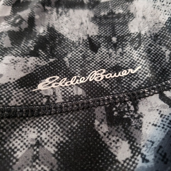 Eddie Bauer black/gray print leggings - Picture 5 of 7
